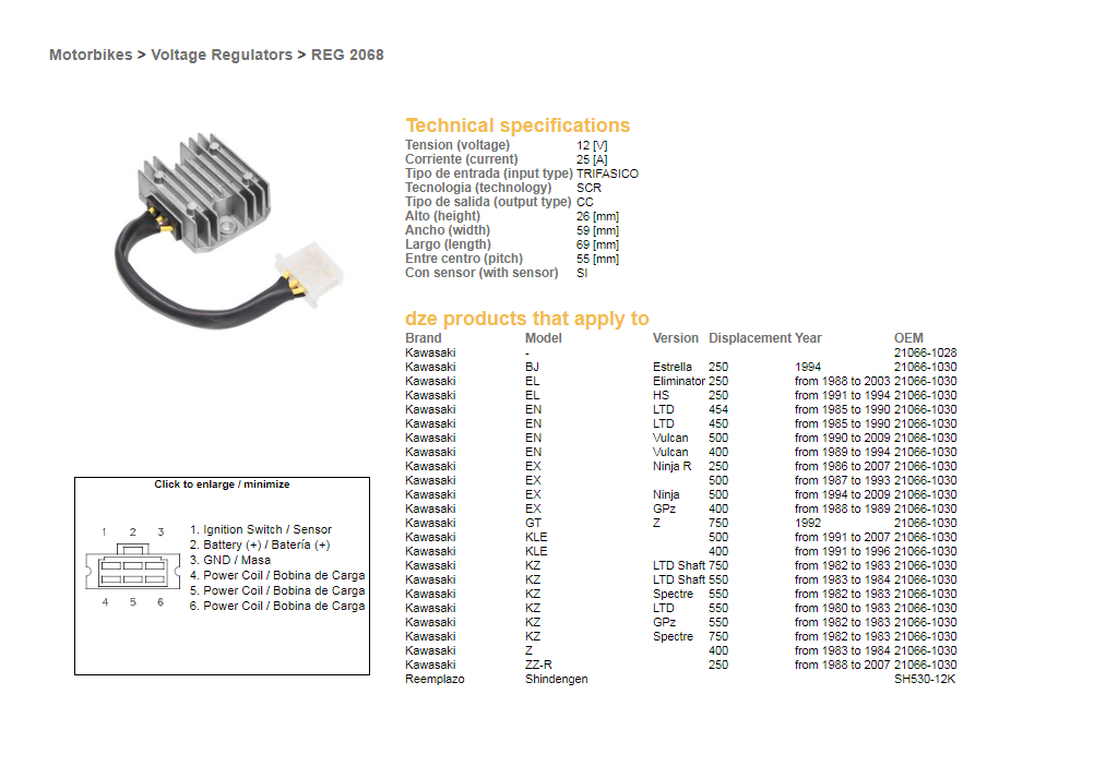 Voltage regulator DZE ELEKTRYKA 02068-01