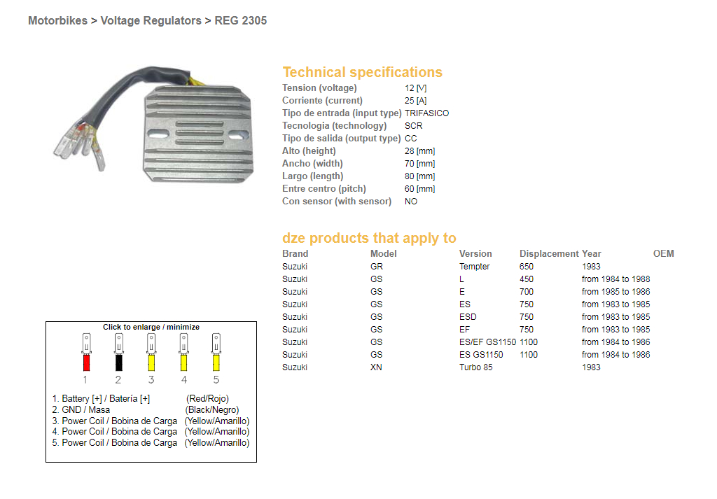 Voltage regulator DZE ELEKTRYKA 02305-01