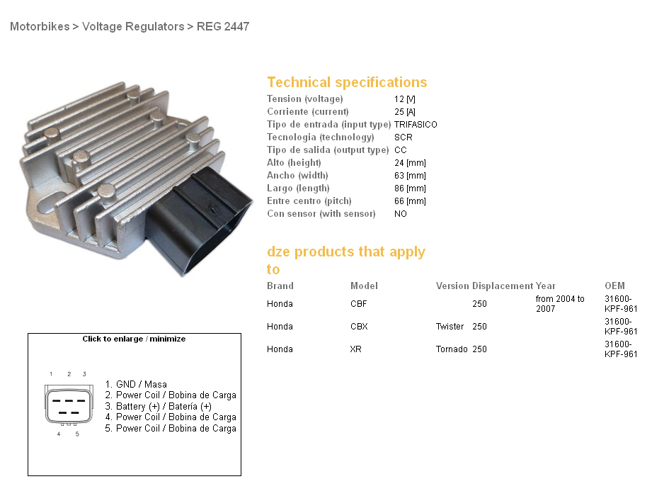 Voltage regulator DZE ELEKTRYKA 02447-01