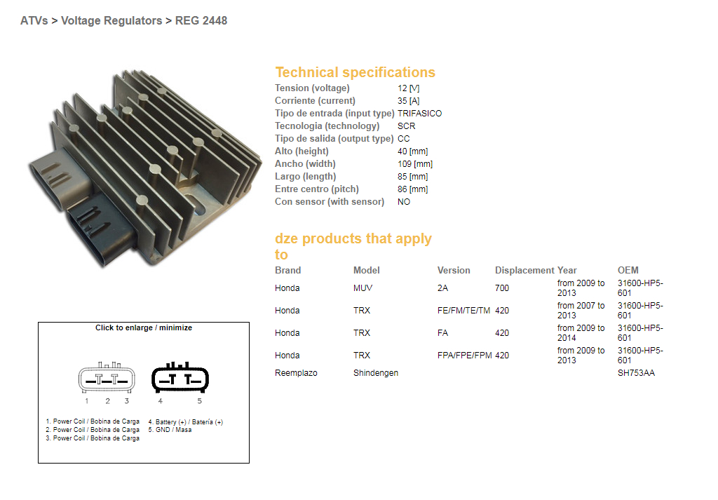 Voltage regulator DZE ELEKTRYKA 02448-01