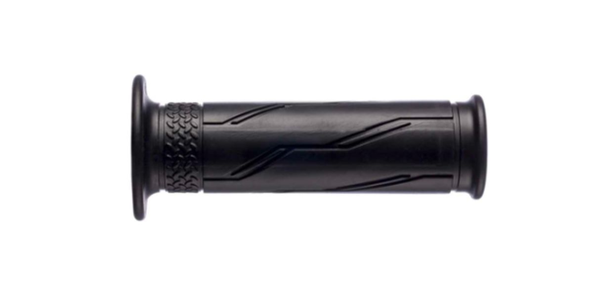 ARIETE gripy ROAD (120 mm) bez otvoru barva černá (vzor YAMAHA) (12)