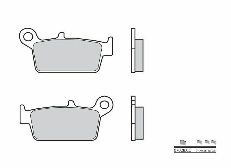 BREMBO brzdové destičky KH131 karbonové keramické (BREMBO brzdové destičky KH131 karbonové keramické)