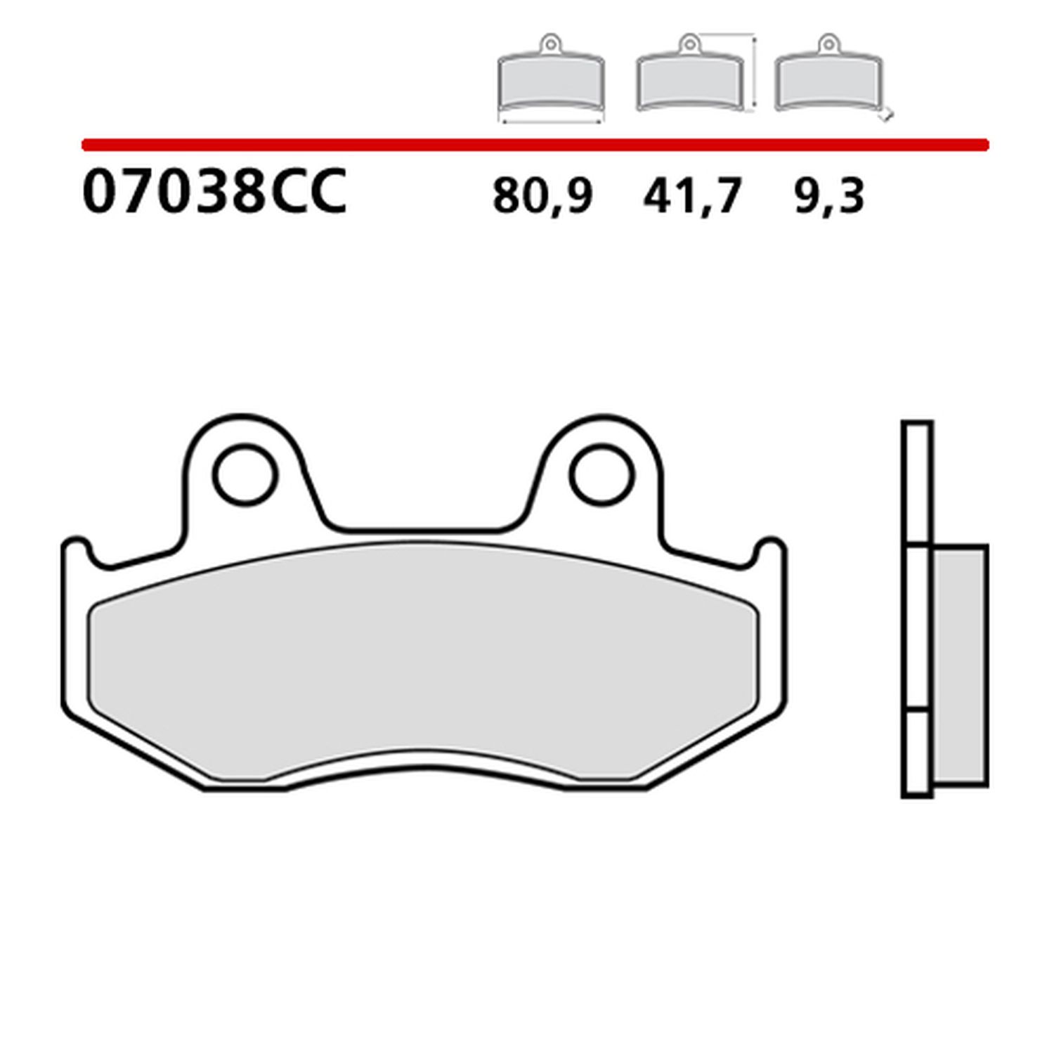 BREMBO brzdové destičky KH323 SCOOTER CARBON CERAMIC CC (polokovové) přední/zadní (ECE R90)