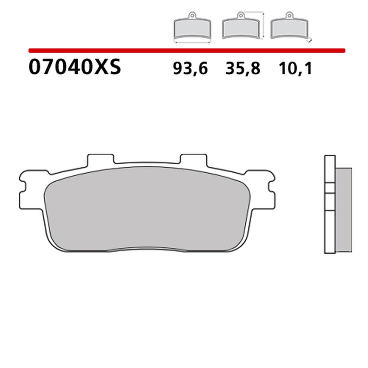 BREMBO brzdové destičky KH427 SCOOTER SINTER XS (slinutý kov) přední/zadní (ECE R90)