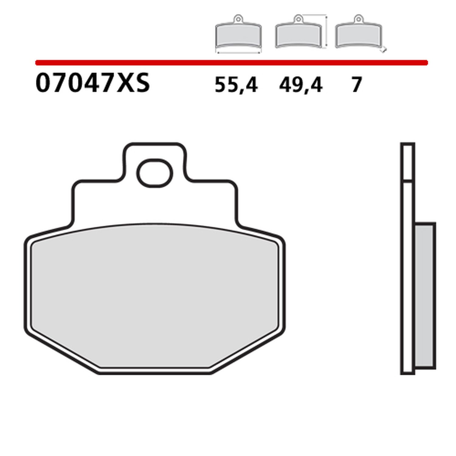 BREMBO brzdové destičky KH321 SCOOTER SINTER XS (slinutý kov) přední/zadní (ECE R90)