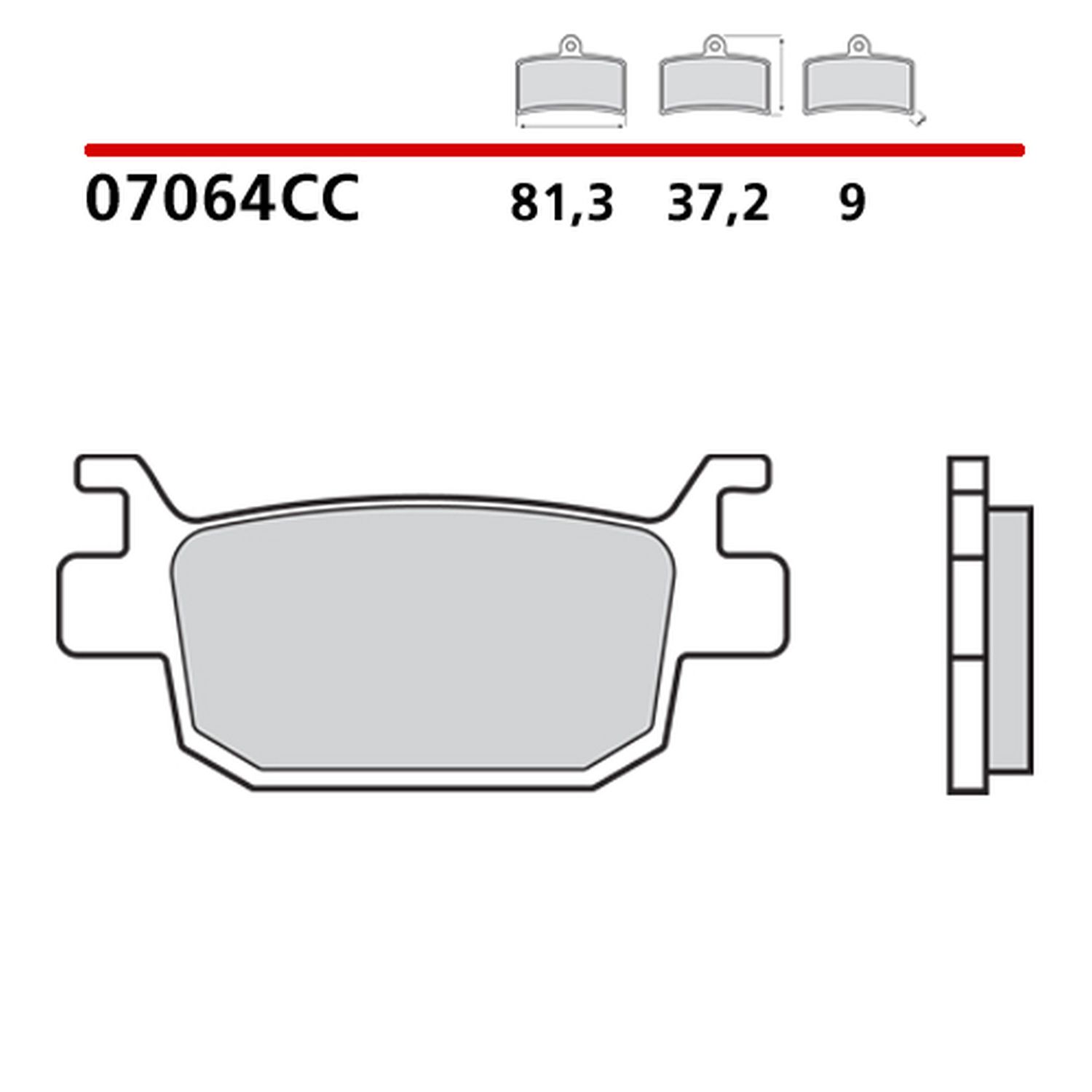 BREMBO brzdové destičky KH415 SCOOTER CARBON CERAMIC CC (polokovové) přední/zadní (ECE R90)