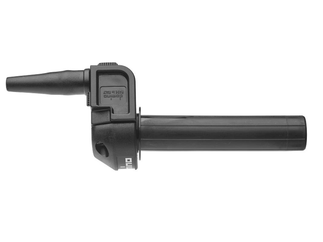 Tomino gas handle universal complete on road 2t APRILIA / RIEJU / GILERA / YAMAHA dtcoverem colour black (0721.03)