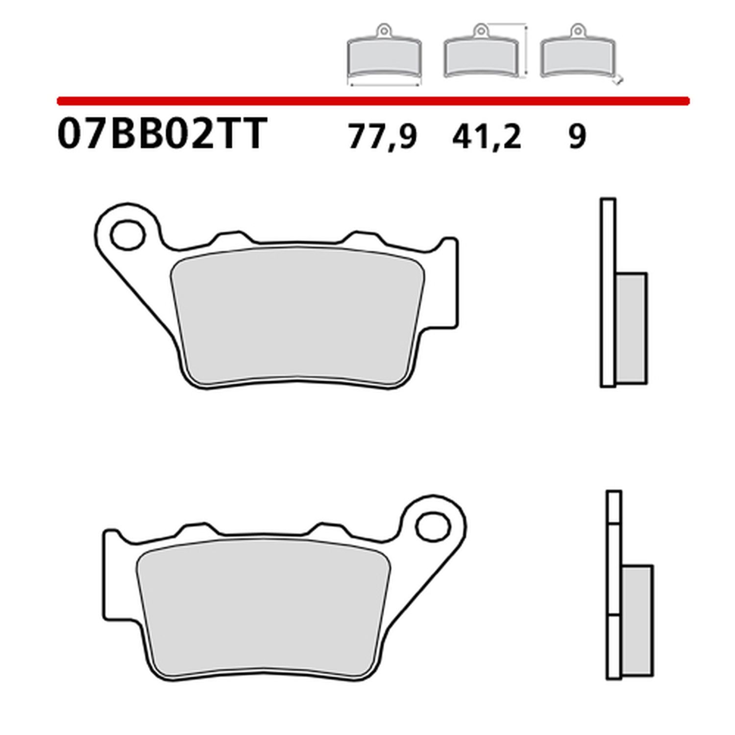 BREMBO brzdové destičky KH208 OFF ROAD/ROAD CARBON CERAMIC TT (polokovové) přední/zadní (ECE R90)