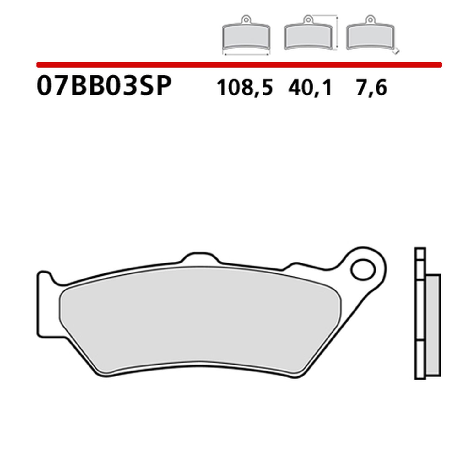 BREMBO brzdové destičky KH209 SINTER SP (slinutý kov) zadní (ECE R90)