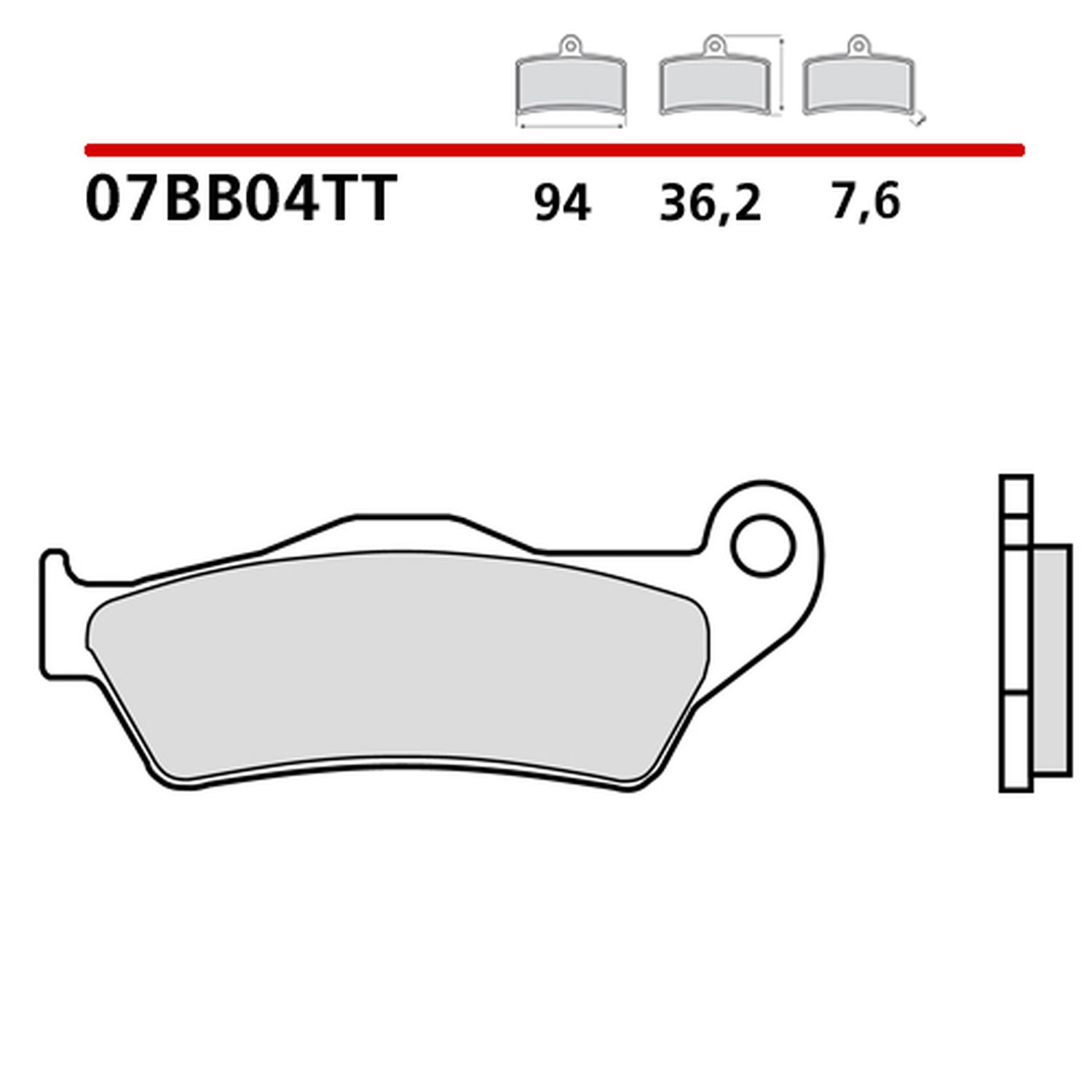BREMBO brzdové destičky KH181 OFF ROAD/ROAD CARBON CERAMIC TT (polokovové) přední/zadní (ECE R90)