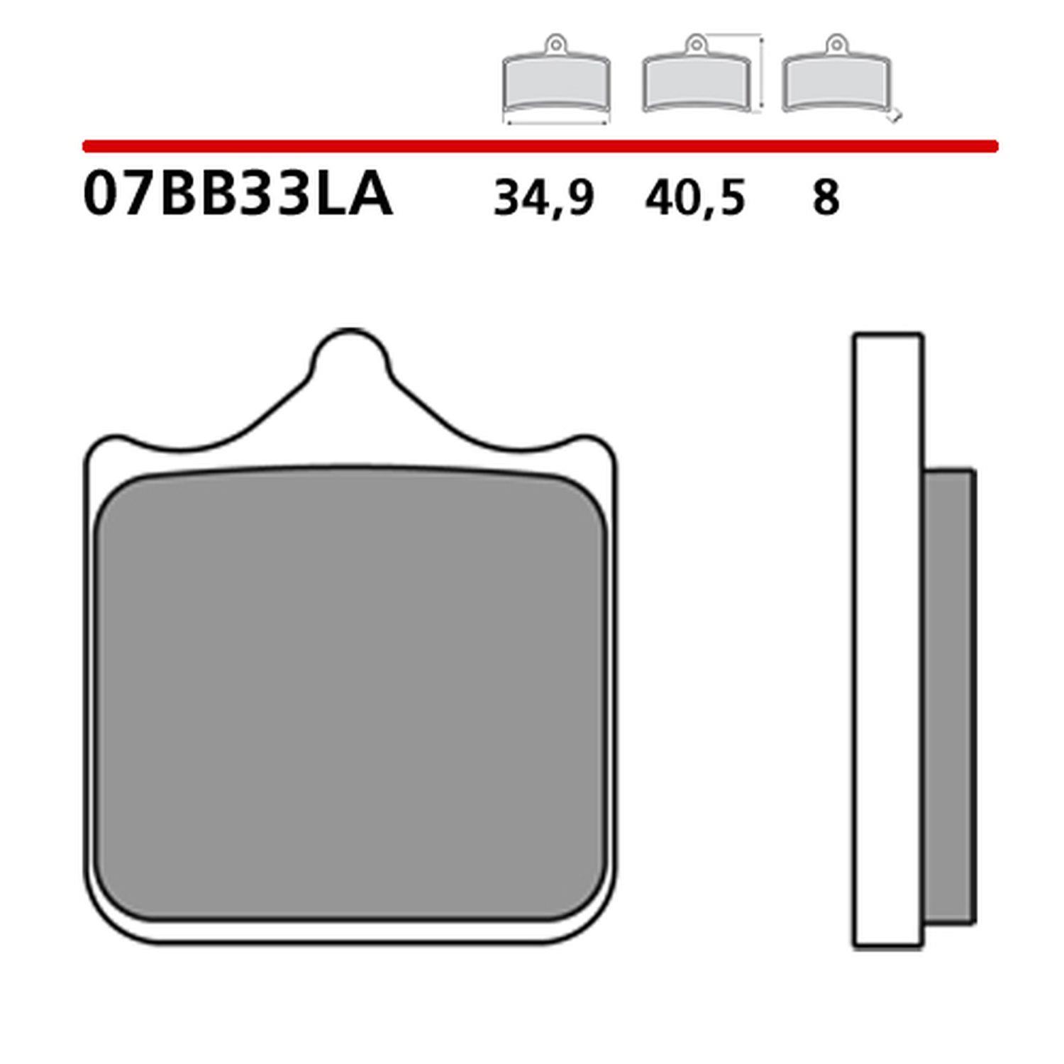 BREMBO brzdové destičky KH604 ROAD SINTER LA (slinutý kov) (ECE R90)