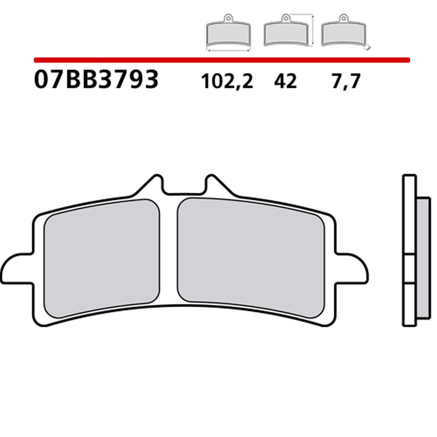 BREMBO brake pads KH447 GENUINE SINTER (sintered OEM compound) front/rear