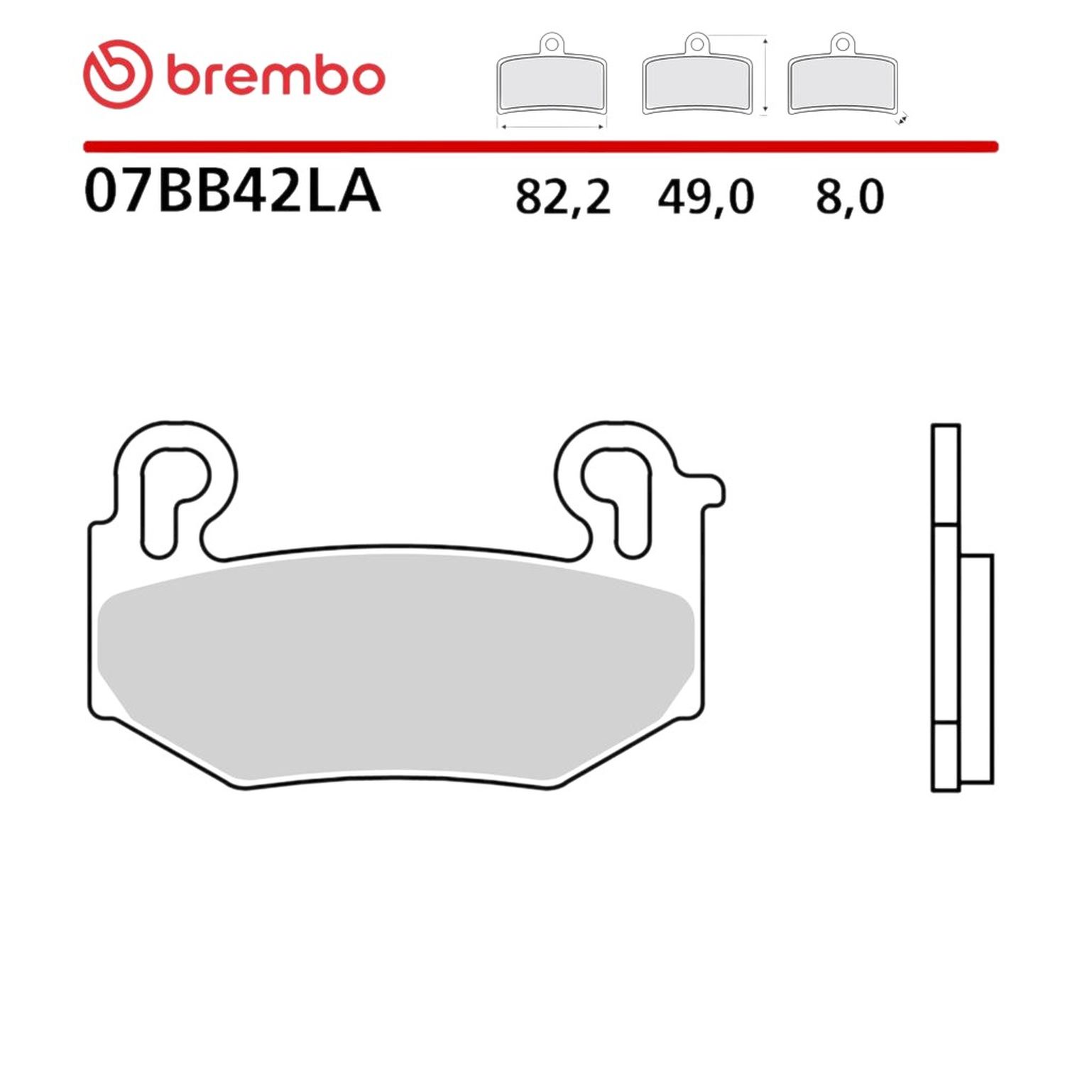 BREMBO brzdové destičky KH779 ROAD SINTER LA (slinutý kov) přední (ECE R90) BMW R 1300 GS / ADV / R / RS / RT '23-'26