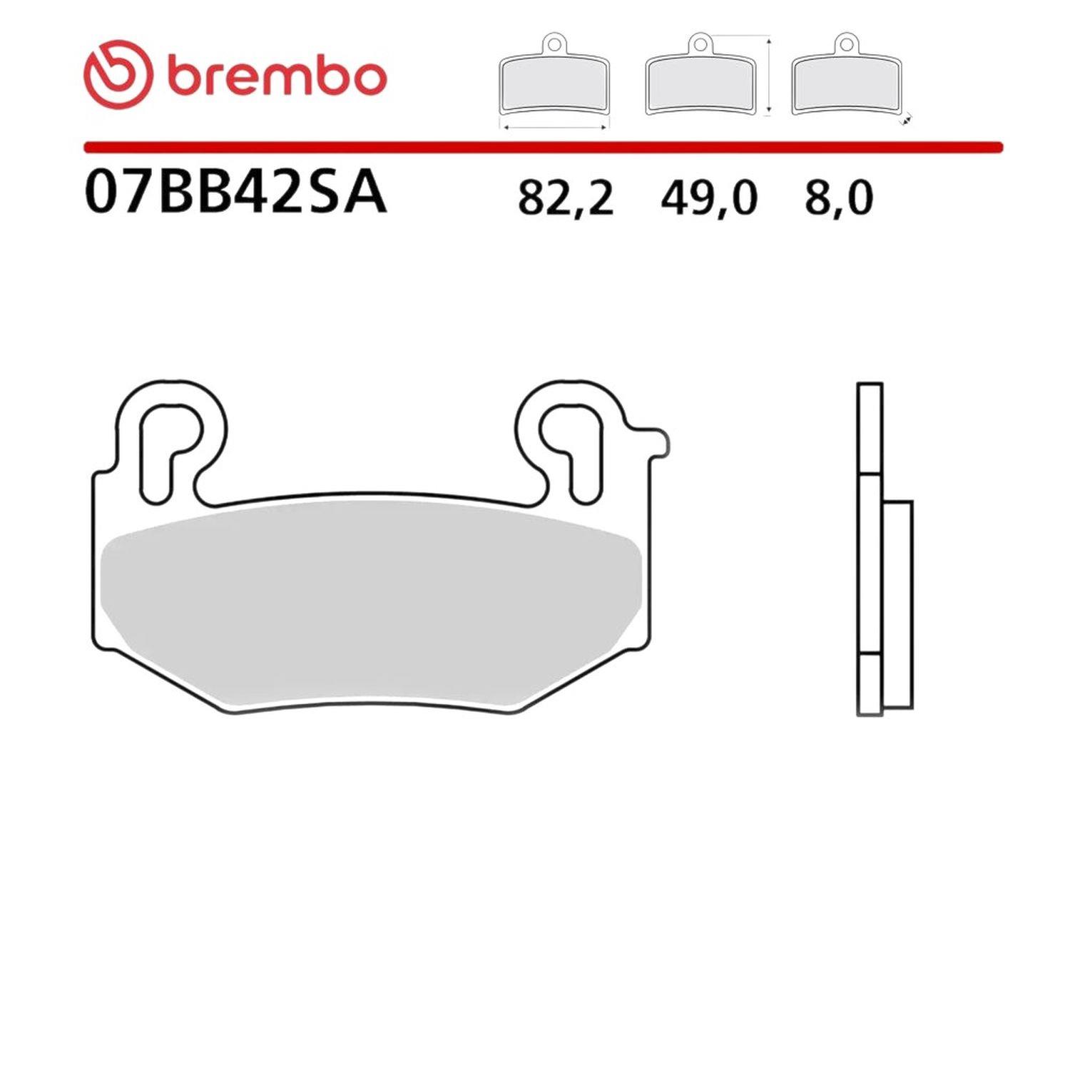 BREMBO brzdové destičky KH779 ROAD SINTER SA (slinutý kov) přední (ECE R90) BMW R 1300 GS / ADV / R / RS / RT '23-'26