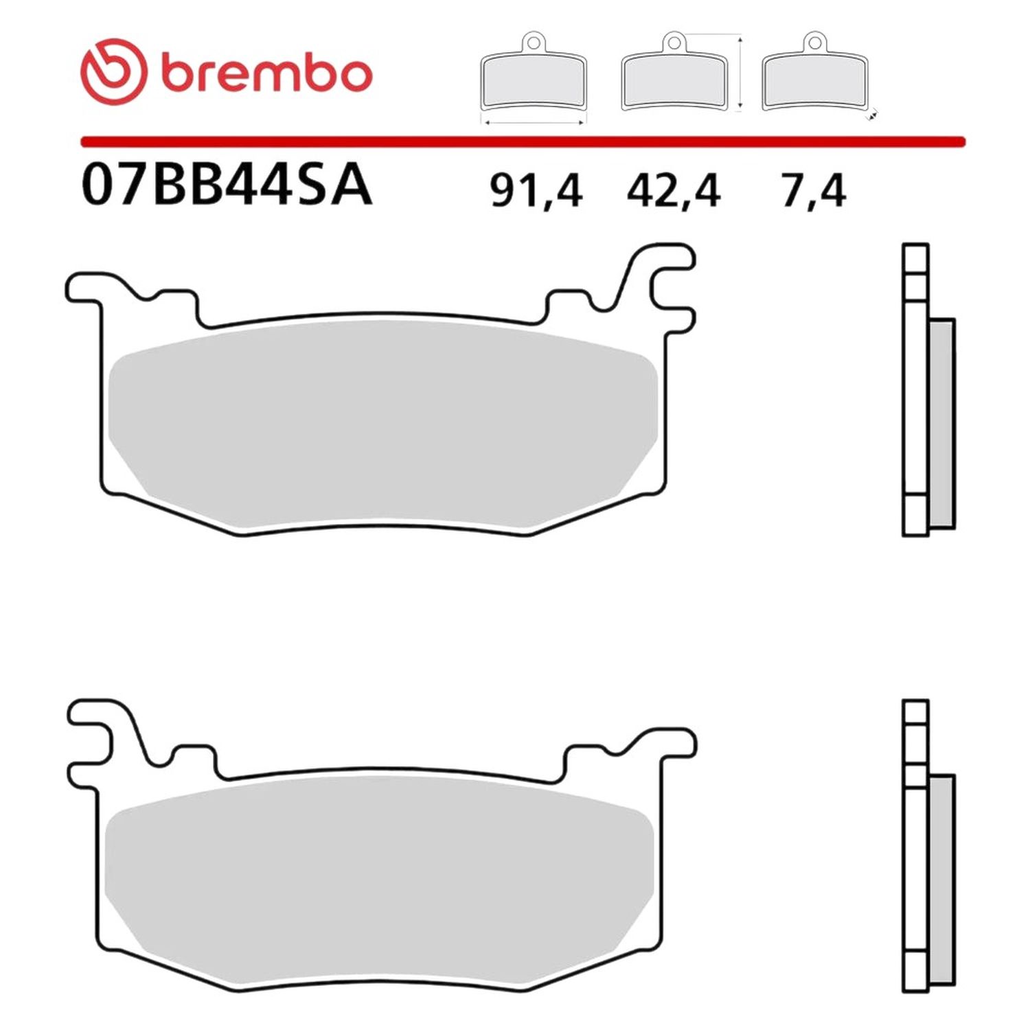 BREMBO brzdové destičky ROAD SINTER SA (slinutý kov) přední (ECE R90) APRILIA RSV4 / FACTORY '25, DUCATI PANIGALE V4 / STREETFIGHTER V4 '25-'26, KTM RC 990 R '26, MV AGUSTA BRUTALE 931 '26, NORTON MANX 1200 '26,