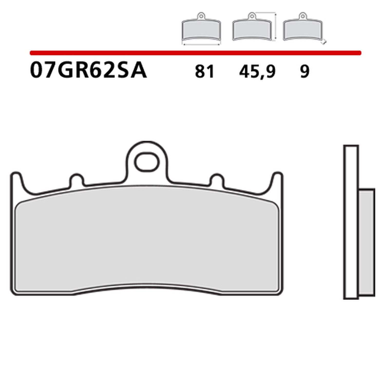 BREMBO brzdové destičky KH294 SINTER SA (slinutý kov) přední (ECE R90)