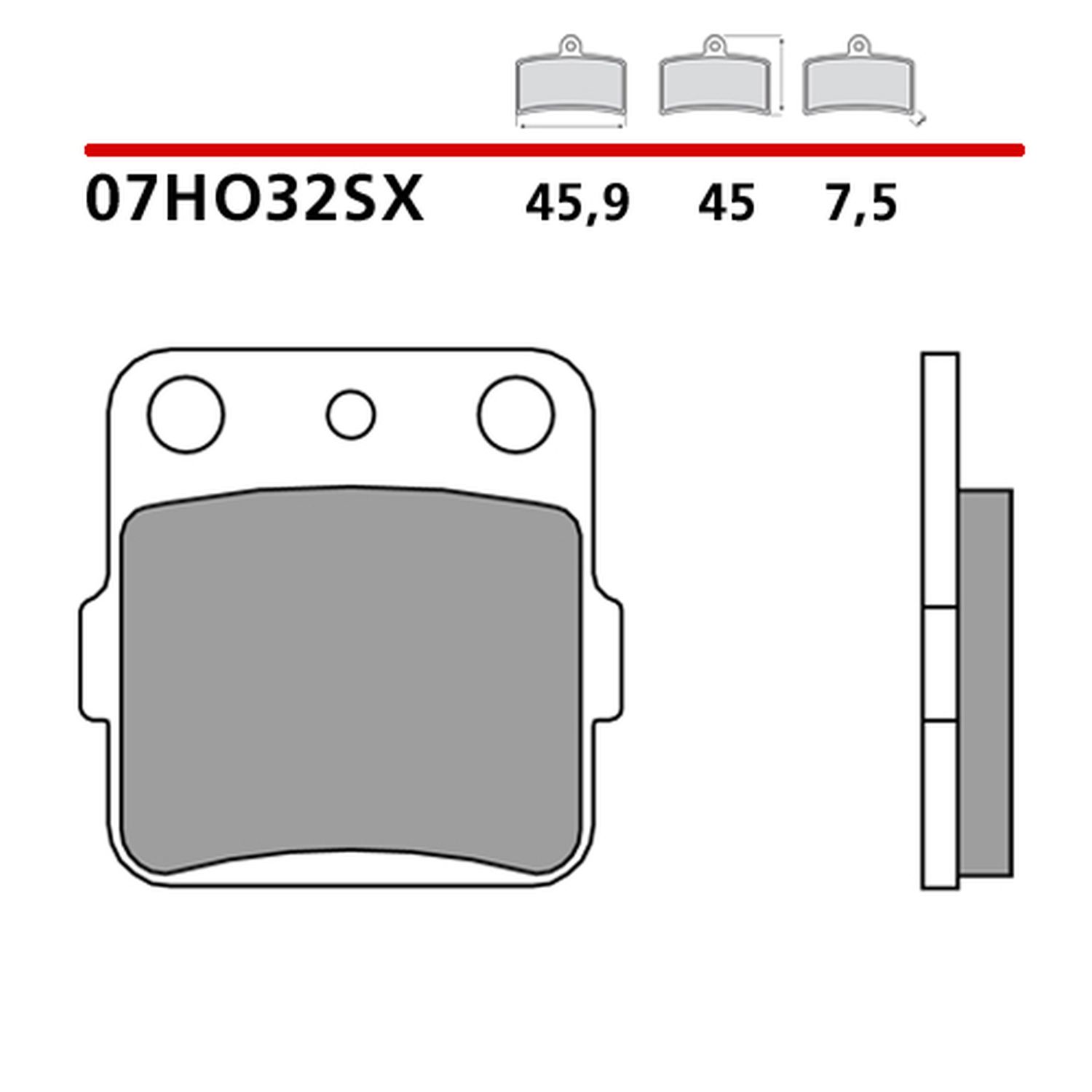 BREMBO brzdové destičky KH84 OFF ROAD SINTER SD (slinutý kov) přední/zadní (ECE R90)