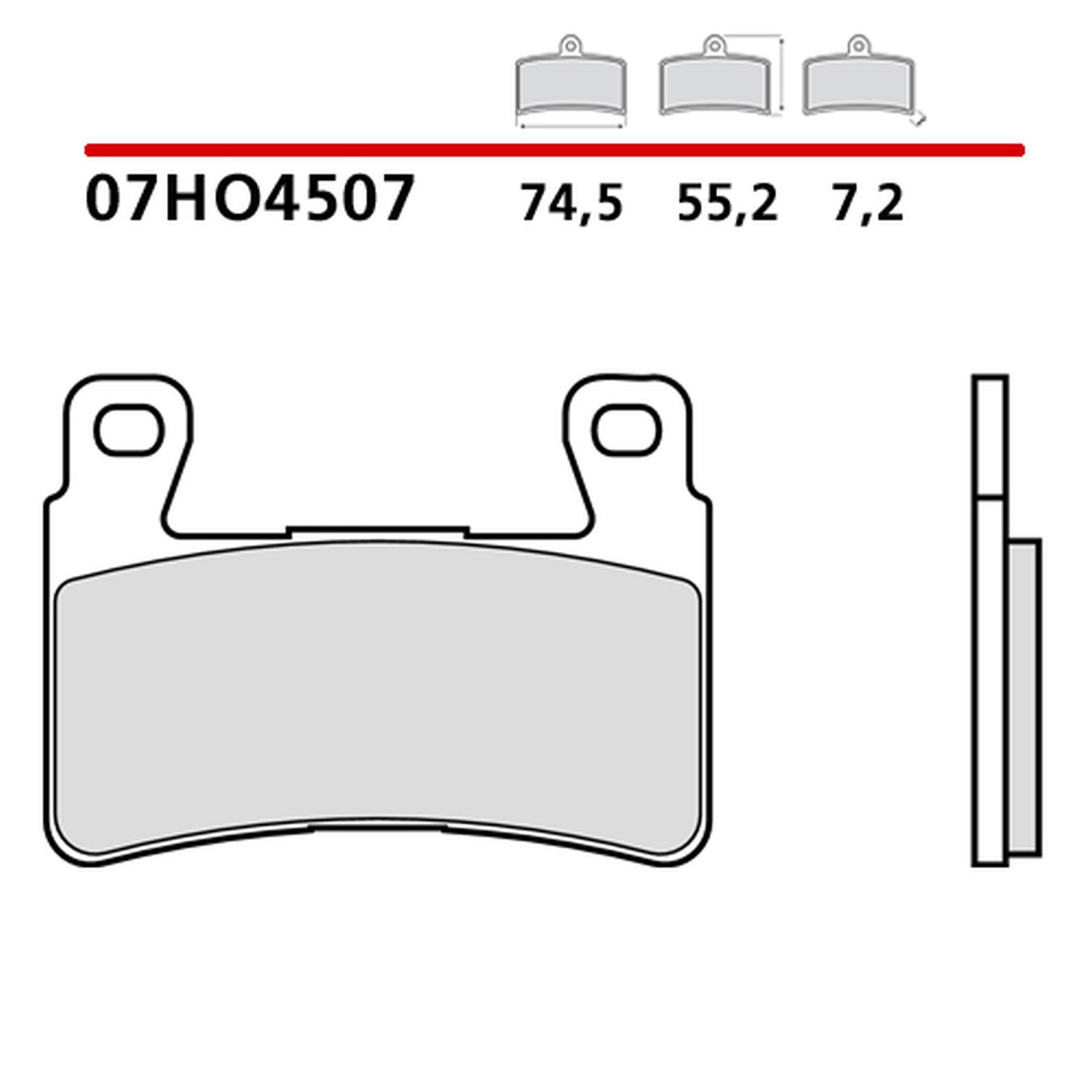 BREMBO brzdové destičky KH265 / KH296 GENUINE CARBON CERAMIC (polokovové směs OEM) přední/zadní