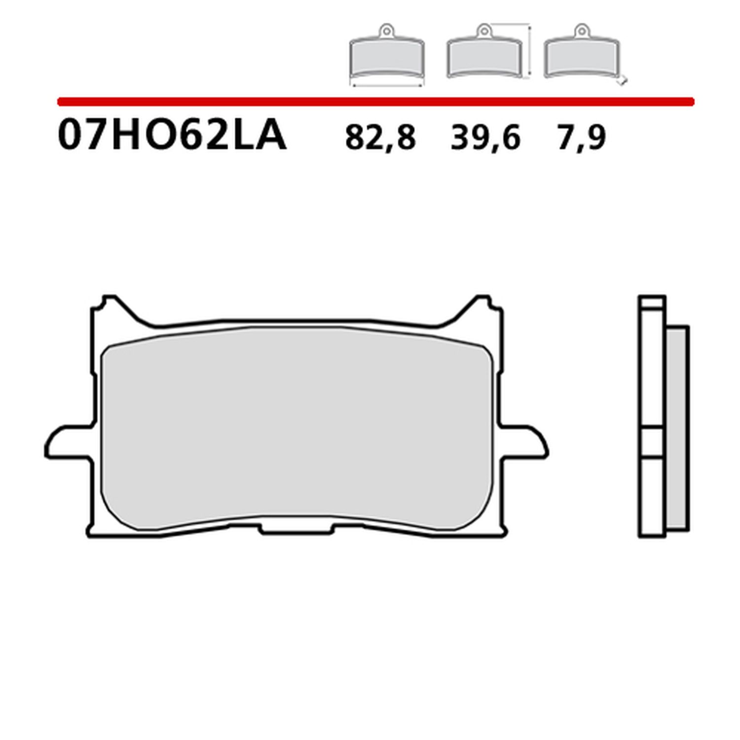 BREMBO brzdové destičky KH679 SINTER LA (slinutý kov) přední (ECE R90)