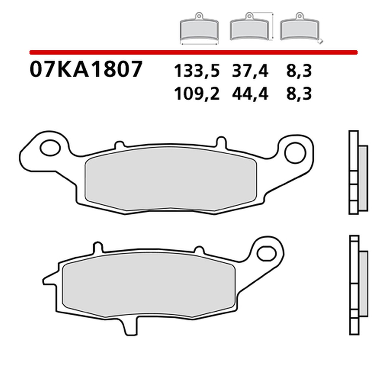 BREMBO brzdové destičky KH231 GENUINE CARBON CERAMIC (polokovové směs OEM) přední/zadní