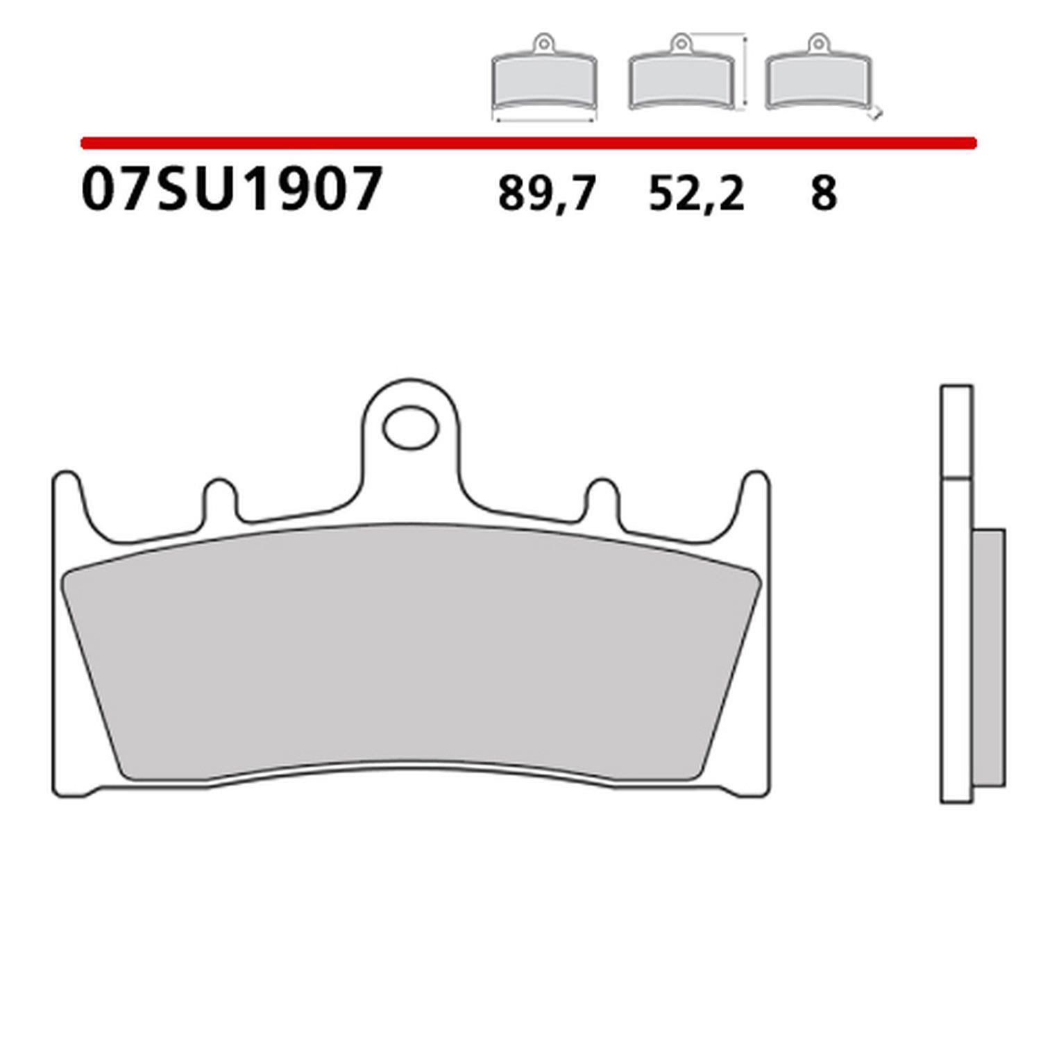 BREMBO brzdové destičky KH188 ROAD / OFF ROAD / SCOOTER CARBON CERAMIC (polokovová směs OEM)