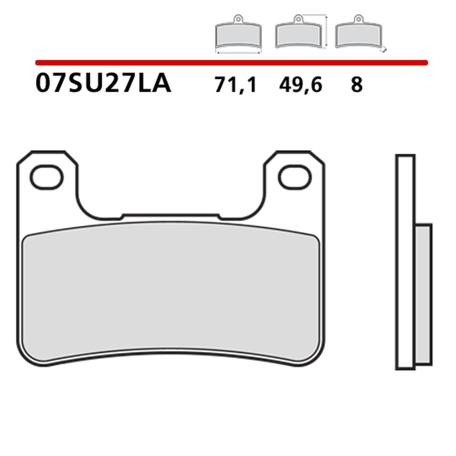 BREMBO brzdové destičky KH379 SINTER LA (slinutý kov) přední (ECE R90)