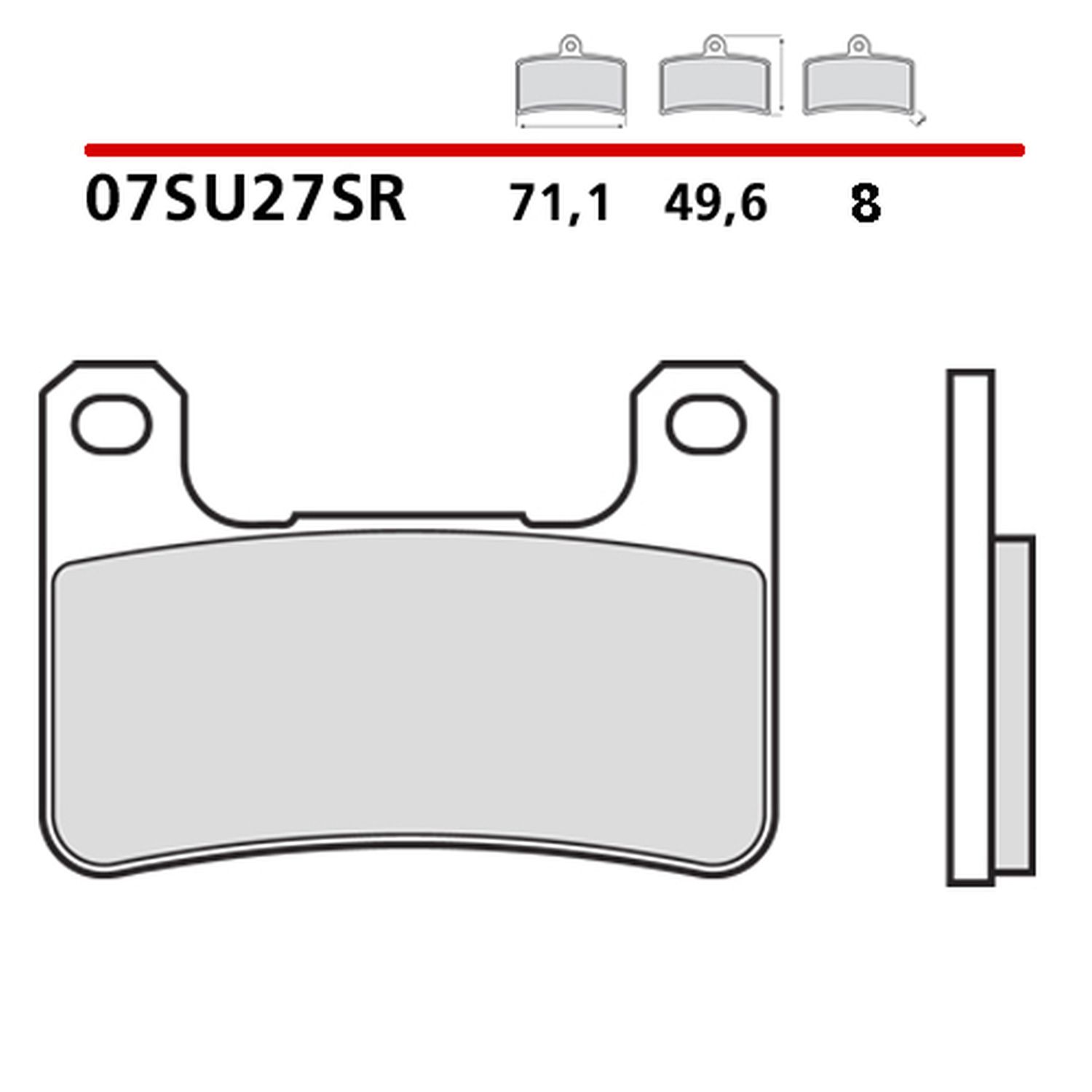 BREMBO brzdové destičky KH379 SINTER (slinutý kov) RACING ROAD SR přední (ECE R90)