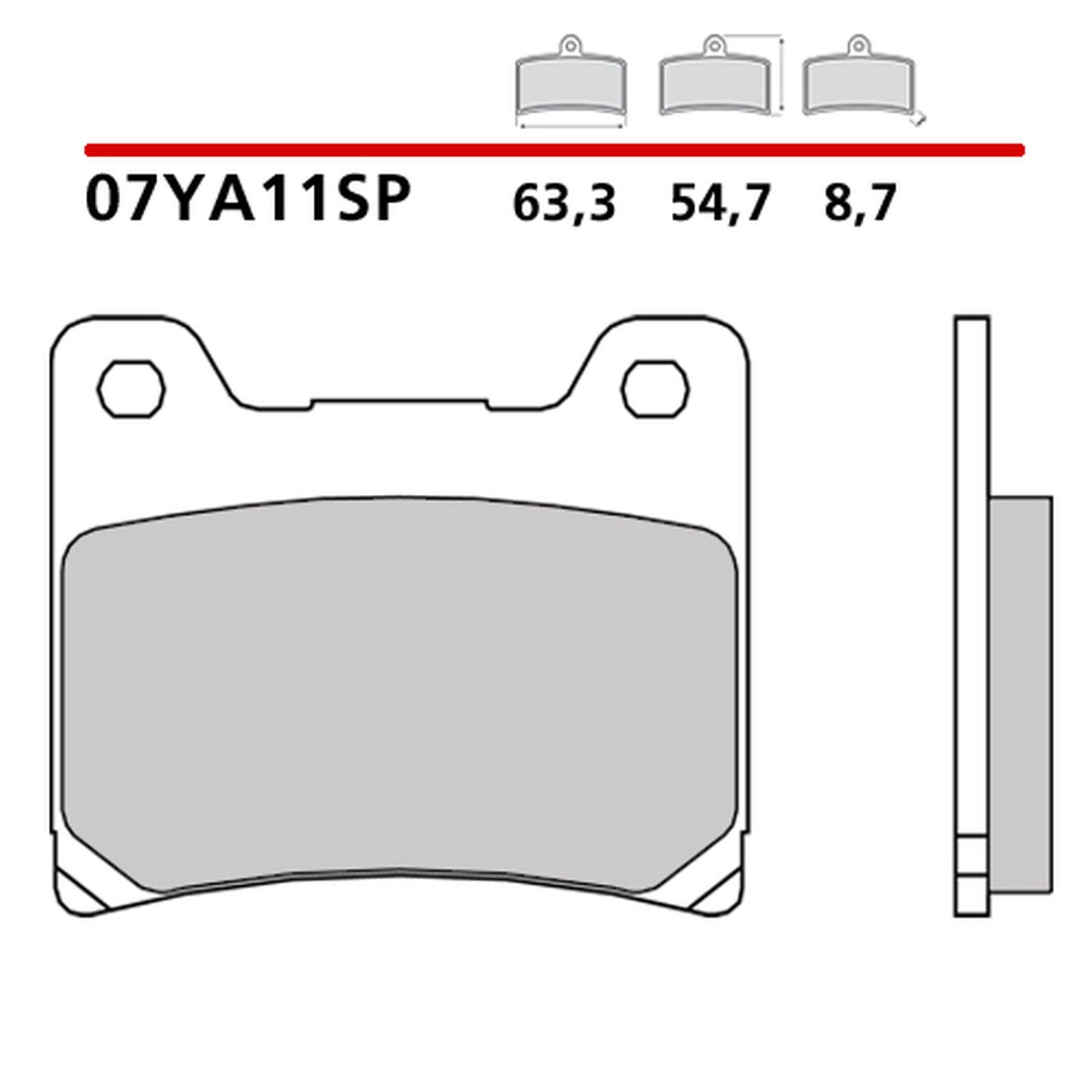 BREMBO brzdové destičky KH88 SINTER SP (slinutý kov) zadní (ECE R90)