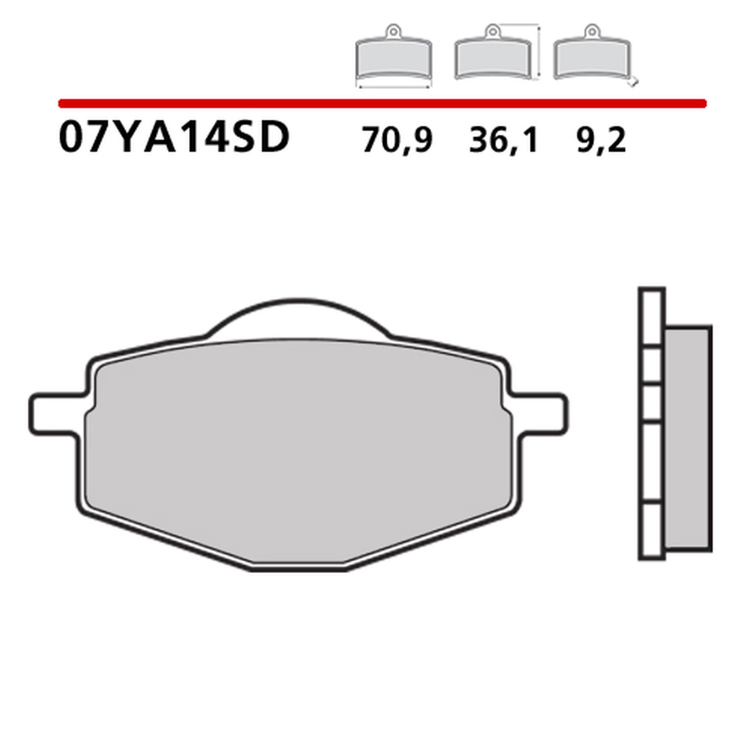 BREMBO brzdové destičky KH101 OFF ROAD SINTER SD (slinutý kov) přední/zadní (ECE R90)