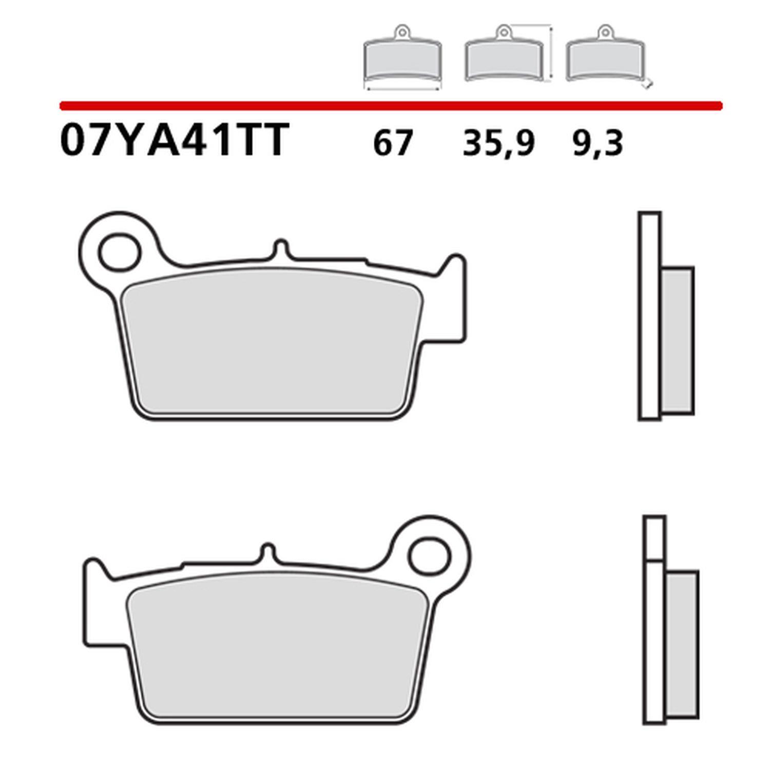 BREMBO brzdové destičky KH367 OFF ROAD / ROAD CARBON CERAMIC (polokovové) (ECE R90)