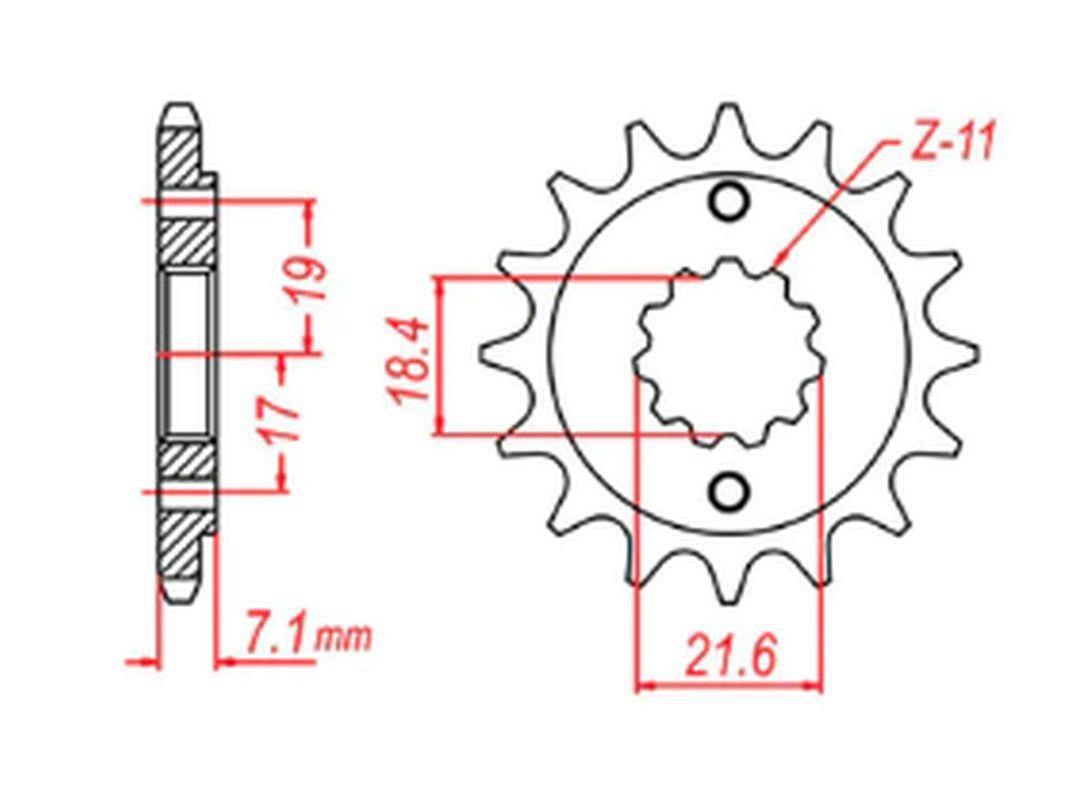 Sprocket front MTX 10-KCZ-14 (JTF1321.14)