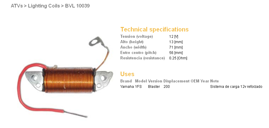 Levně DZE cívka nabíjení YAMAHA YFS 200 BLASTER 88-06 (2XJ-81313-M0) (DZE cívka nabíjení YAMAHA YFS 200 BLASTER 88-06 (2XJ-81313-M0))