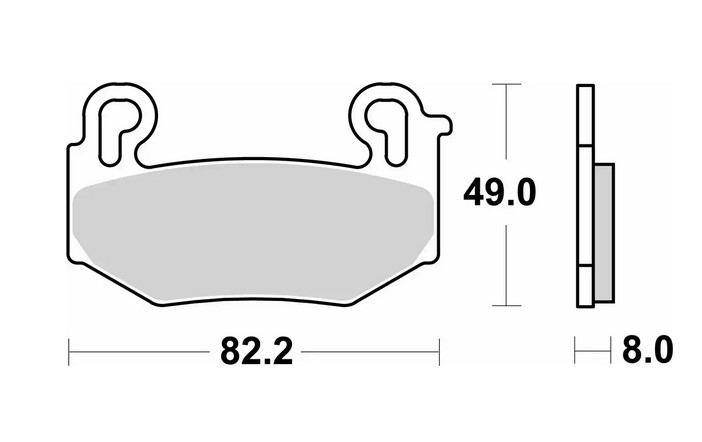 SBS brake pads KH779 TRACK AND SPORT sintered gold for: BMW R 1300GS '24-, R 1300GS TRIPLE BLACK '24-, R 1300GS TROPHY '24- front