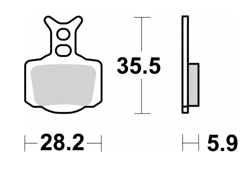 SBS brzdové destičky OFF-ROAD závodní sintrované barva zlatá přední/zadní KTM 50 SX 24-, SX-E3/5 E-BIKE 23-, HUSQVARNA TC 50 24-, EE 3/5 E-BIKE ;23-,