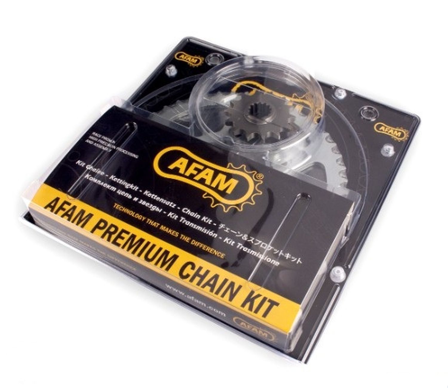 AFAM sada (komplet) pohonu HONDA 125 CBF 2015-2020 (20209-15, 10236-45, A428XMR2-G 122L)