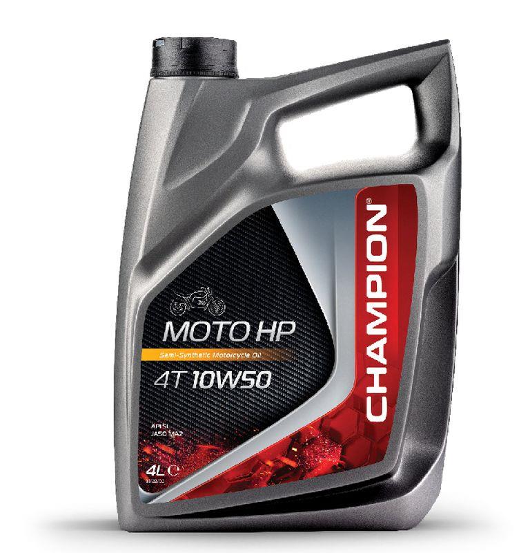 CHAMPION motorový olej MOTO HP 4T 10W50 4L MA2 polosyntetický (AKC) (CHAMPION motorový olej MOTO HP 4T 10W50 4L MA2 polosyntetický (AKC))
