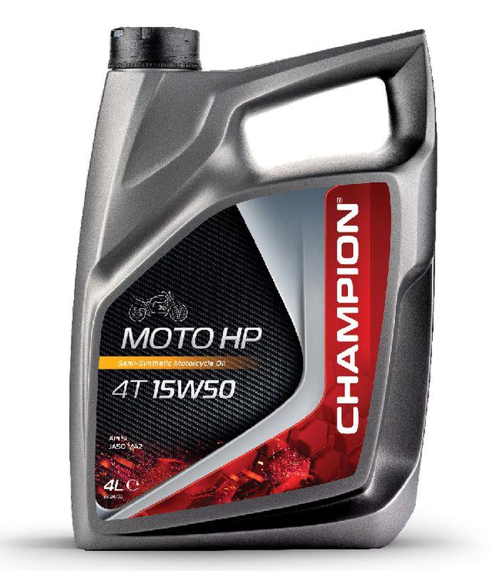 CHAMPION motorový olej MOTO HP 4T 15W50 4L MA2 polosyntetický (AKC) (CHAMPION motorový olej MOTO HP 4T 15W50 4L MA2 polosyntetický (AKC))