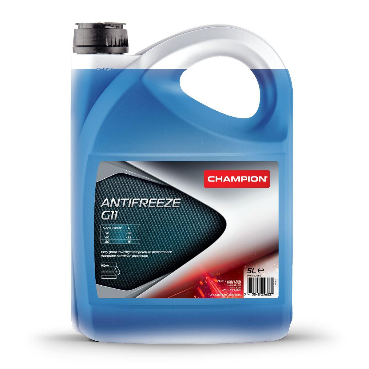 Levně CHAMPION chladící kapalinaY ANTIFREEZE G11 5L (CHAMPION chladící kapalinaY ANTIFREEZE G11 5L)