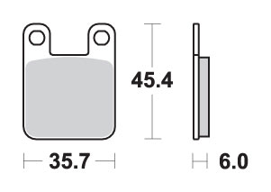 Brake pads SBS 105HM