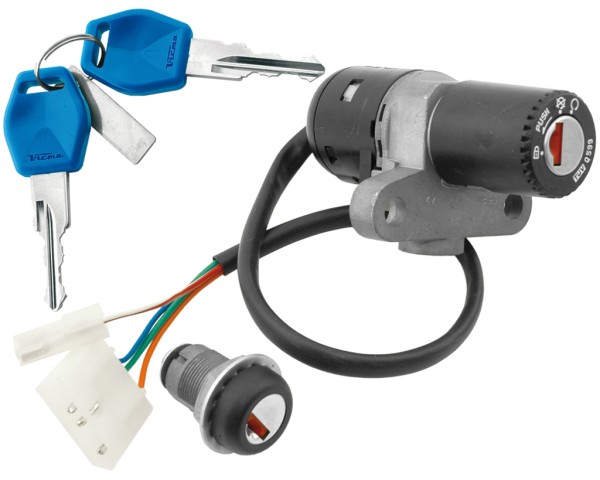 V PARTS (VICMA) spínač zapalování + zámek APRILIA RX 50, DERBI 50 SENDA (10878) (V PARTS (VICMA) spínač zapalování + zámek APRILIA RX 50, DERBI 50)