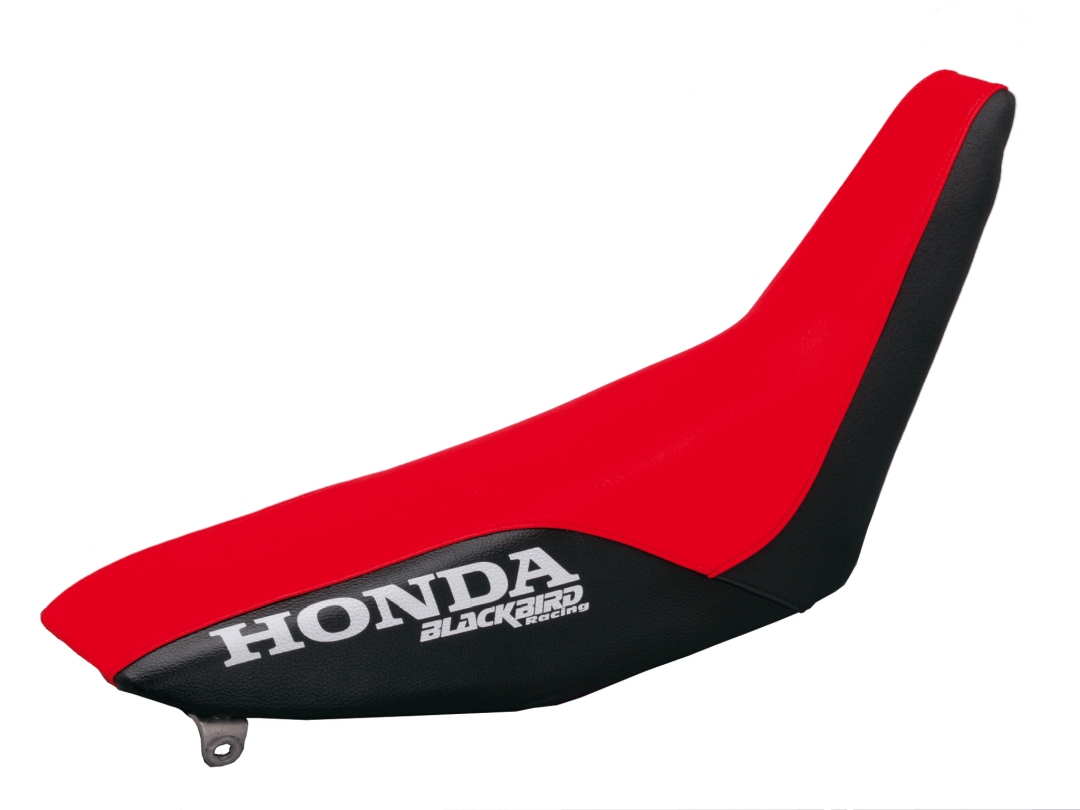 BLACKBIRD potah sedla HONDA XR 250/400 96-04 (17) LOGO HONDA, barva červená/černá