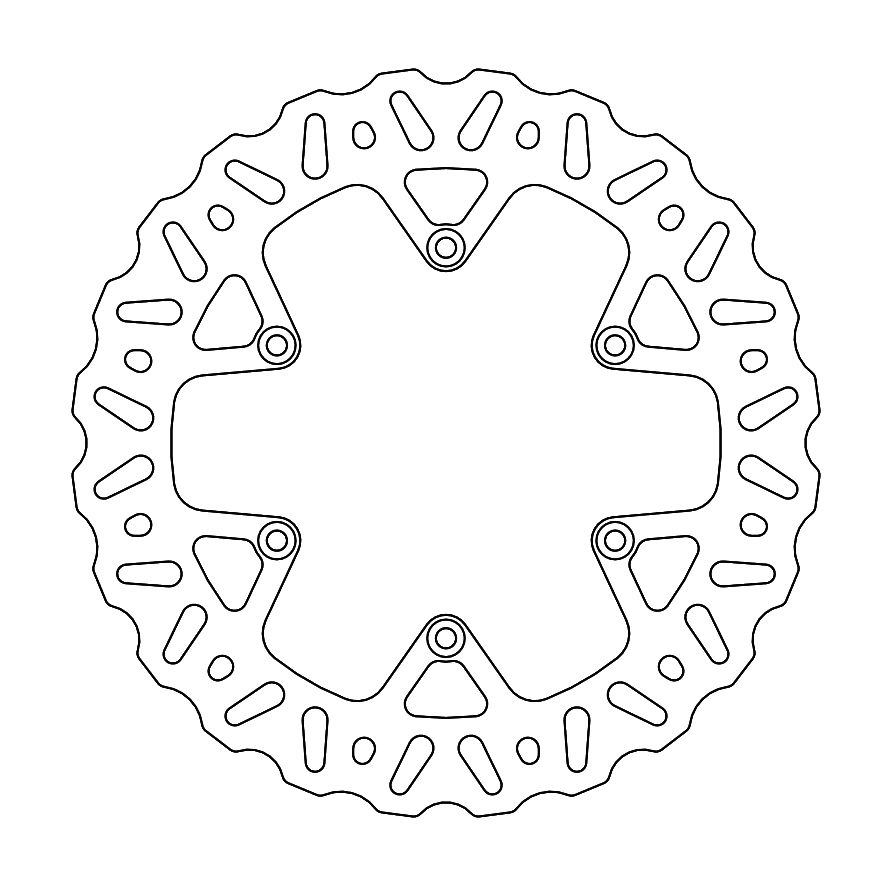 Brake disc REARMOTO-MASTER 110719
