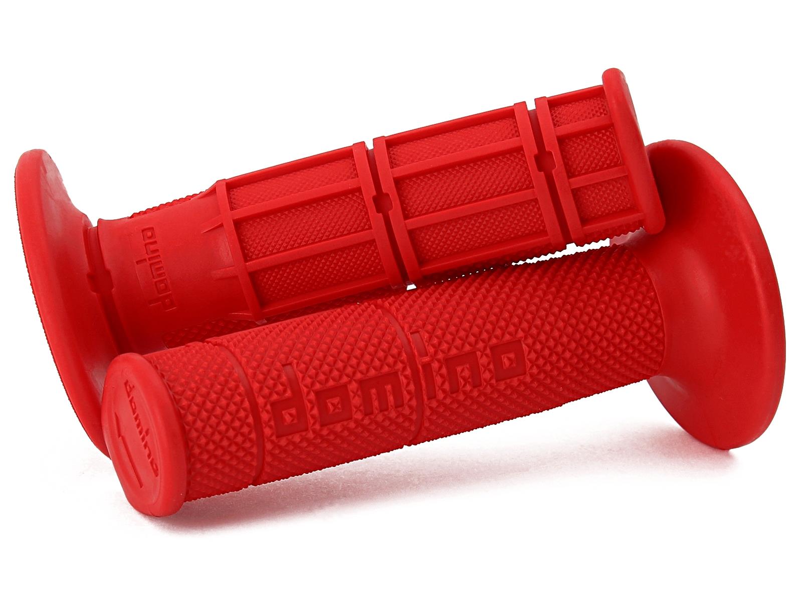 Tomino grips (gripy) off road ONE-COMPONENT ultra soft (22+25mm, LENGTH120/123m) without hole colour red (1150.82.42.06)