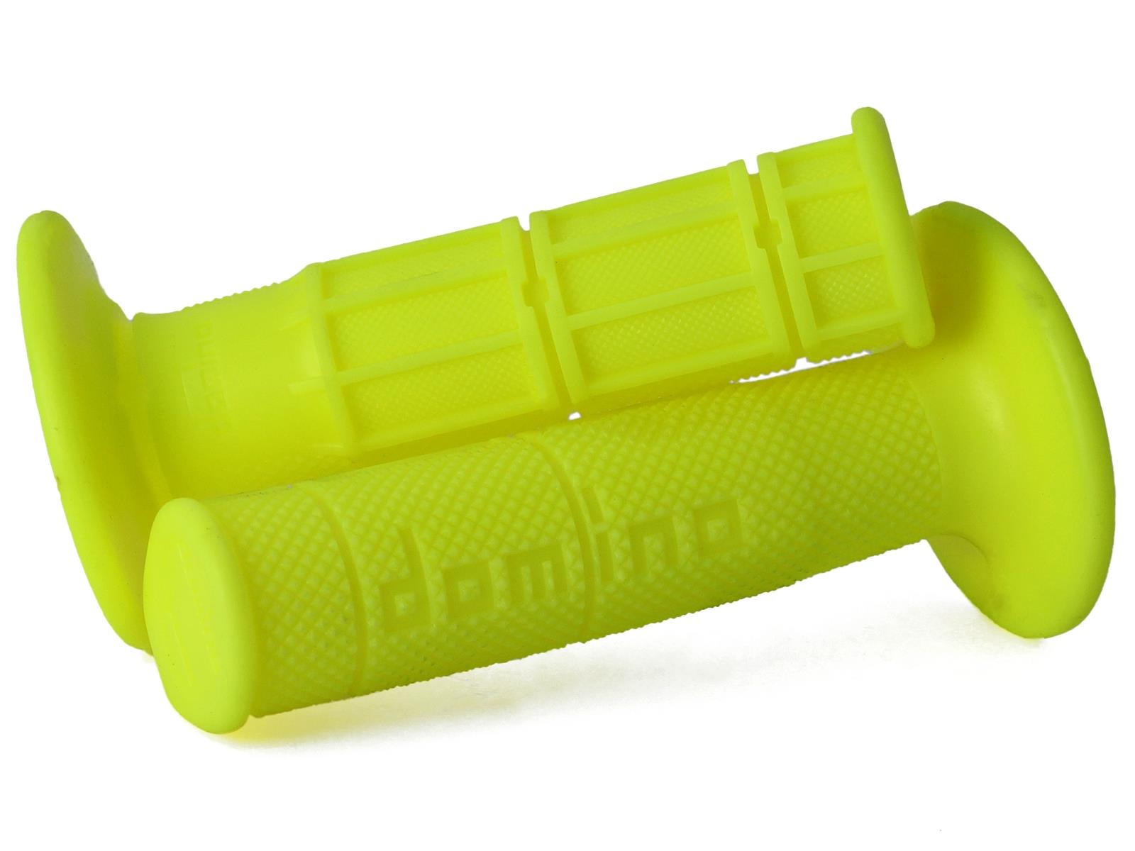 Tomino grips (gripy) off road ONE-COMPONENT ultra soft (22+25mm, LENGTH120/123m) without hole yellow fluorescent (1150.82.50.06)
