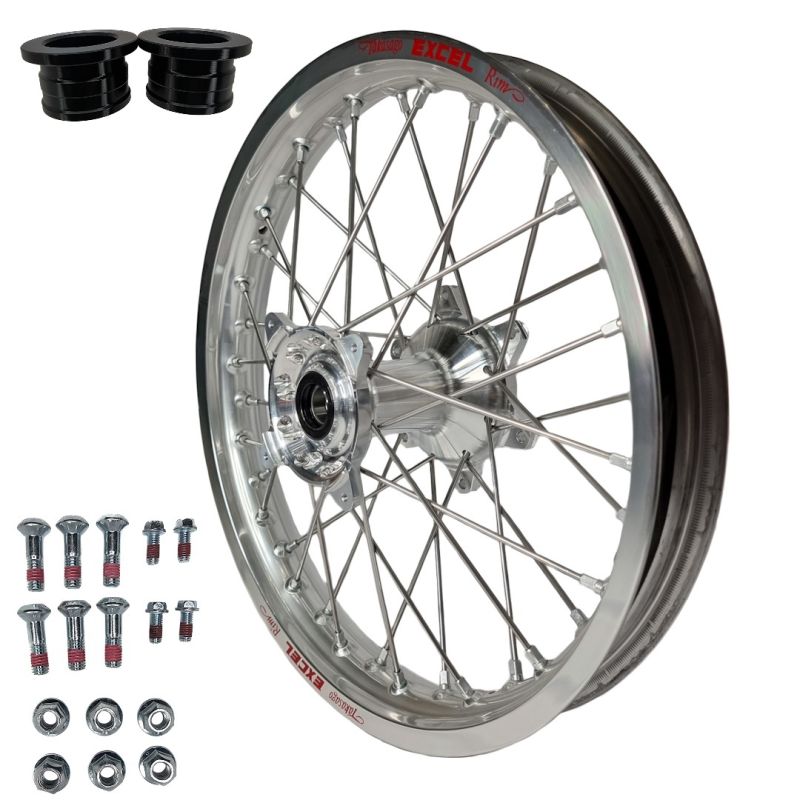 Levně REX WHEELS (EXCEL) komplet kolo zadní 18 18-2,15 HONDA CRF 250 14-22, 450 13-22, barva stříbrná ráfek / barva stříbrná náboj / stříbrná špice / barva
