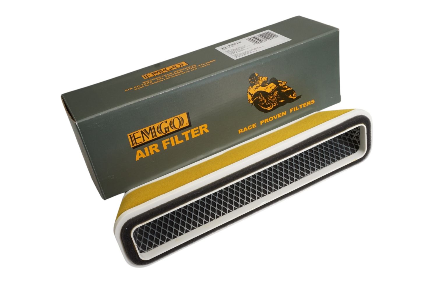 EMGO vzduchový filtr KAWASAKI GPZ 750 / ZX 750 G '85-'88, GTR 1000 '86-'06, ZL 1000 A ELIMINATOR '87-'88, ZL 900 ELIMINATOR '85-'86, GPZ 900 R '84-'96 (OEM: 11013-1112)