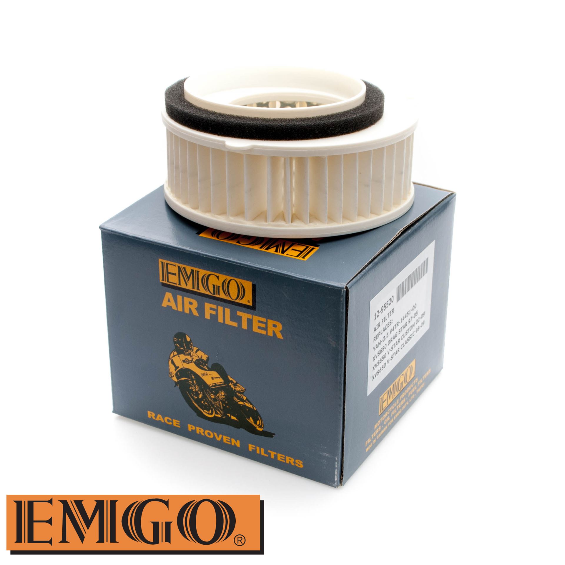 EMGO vzduchový filtr YAMAHA XVS650 DRAG STAR/V-STAR 97-14 (HFA4607) (4TR-14451-00) (Y4177)