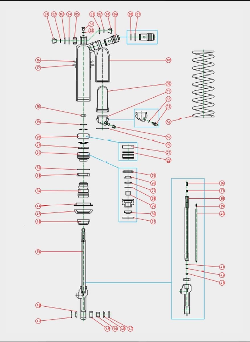 Cap springs shock absorbers rear KYB 120164000201