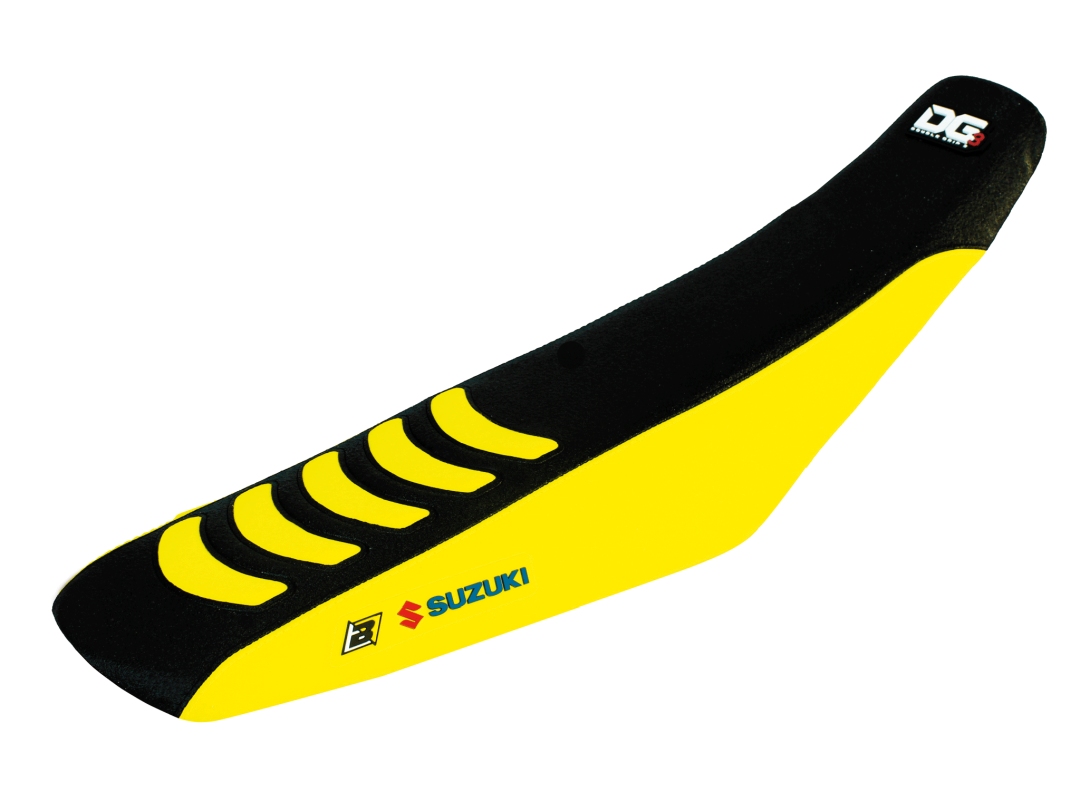 BLACKBIRD potah sedla SUZUKI RMZ 450 05-07 DOUBLE GRIP 3 barva černá žlutá