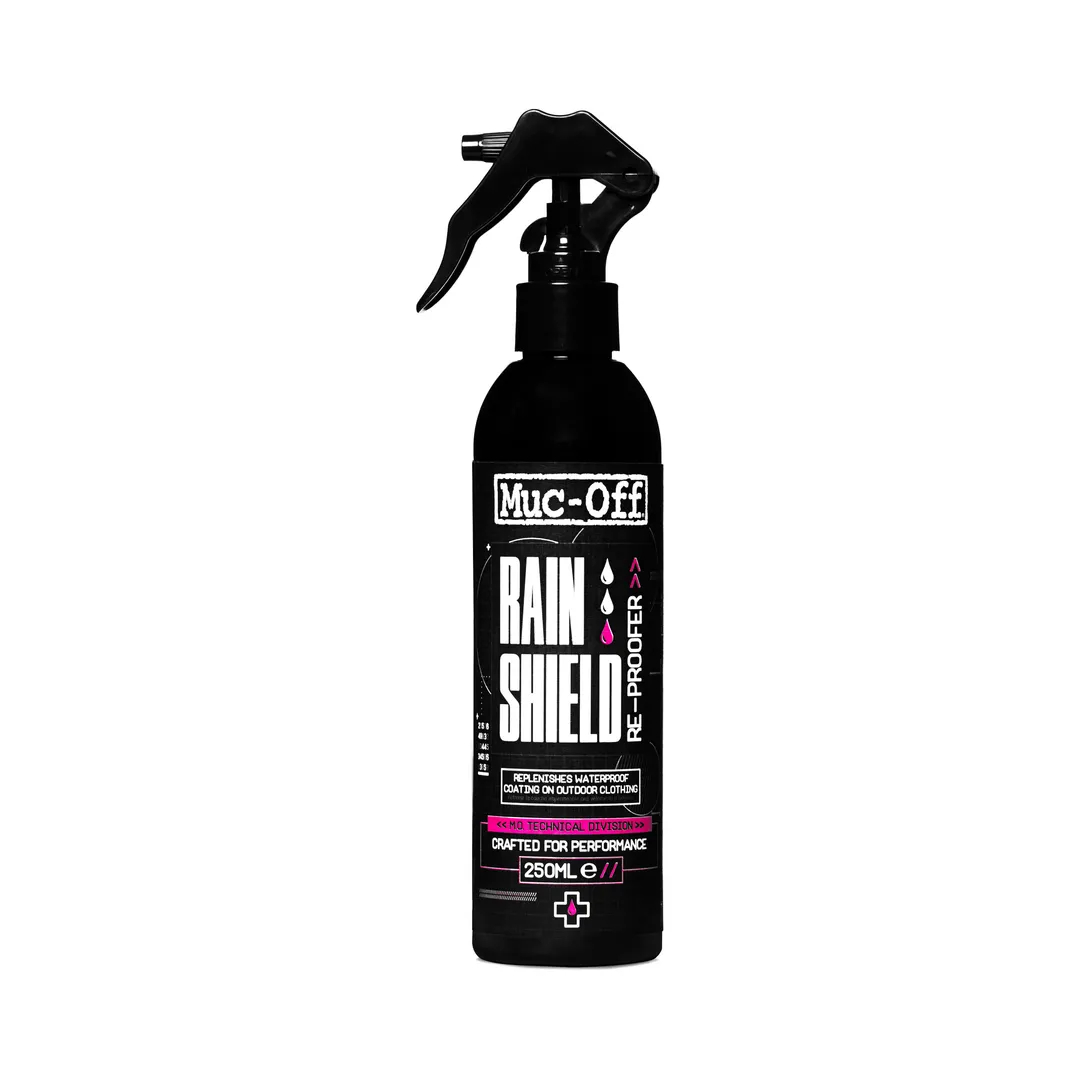 Levně MUC-OFF impregnace pro technické a voděodolné tkaniny RAIN SHIEL RE-PROOFER (250 ML) (AKC) (MUC-OFF impregnace pro technické a voděodolné tkaniny)